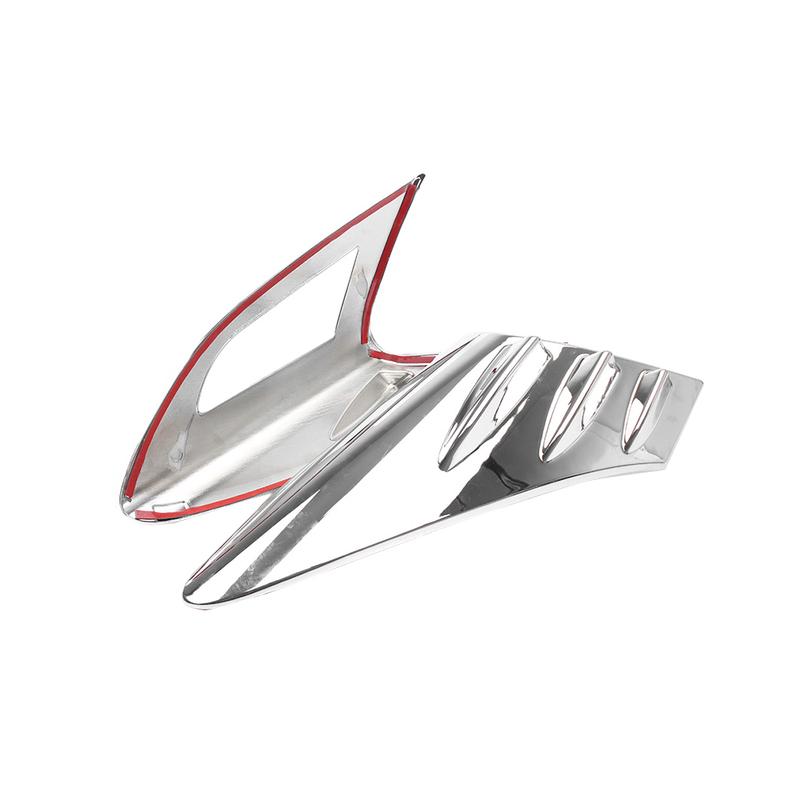 For Toyota C-HR 2018     Carbon Fiber Black Rear Tail Light Lamp Cover Trim Car Accessaries