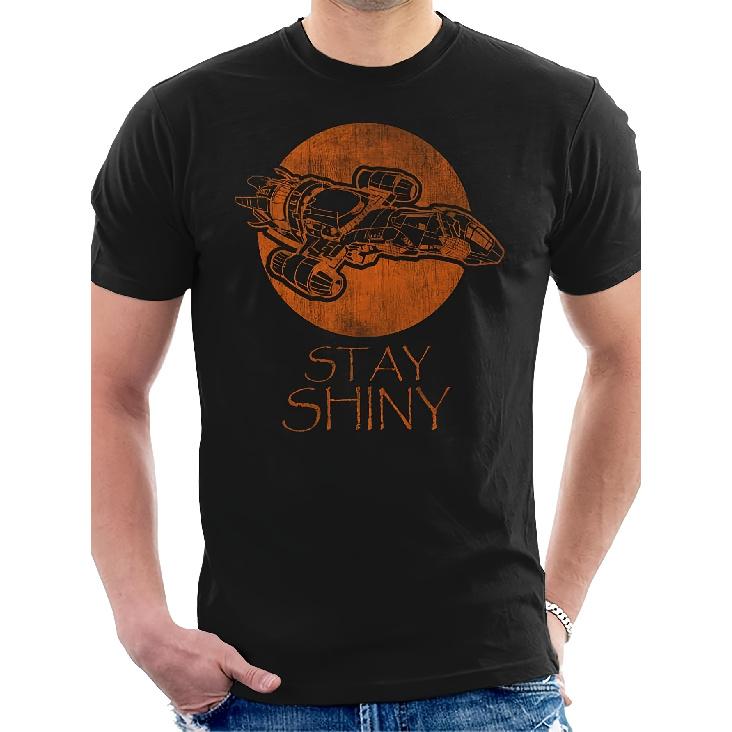 Men'S O-Neck Short-Sleeve T-Shirts for Summer: Firefly Stay Shiny Serenity Fashion