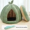 Closed Cat Nest Winter Warm Pet Bed Cactus Ball Shape Pet Bed with Detachable Inner Mat for Small Dogs Kittens Puppies