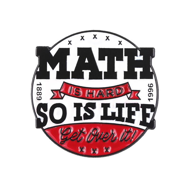 

Alloy Versatile Brooch With Geometric Shapes And English Letters For Casual And Gift Use XZ7962