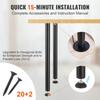 762MM Adjustable Desk Legs, Reinforced Steel Office Table Furniture Legs Set of 4 for DIY, 544.3KG Load Capacity Heavy Duty Desk Legs, Quick