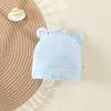 Pure Cotton Double Layer Newborn Hat for 0-3 Months, Suitable for Autumn/Winter