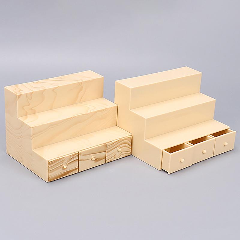 Dollhouse Bookshelf Storage Cabinet Miniature Closet Book Table Shelf Model Diy Toys