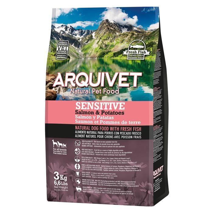 Arquivet Chien Sensible Saumon & Pomme De Terre 3 Kg