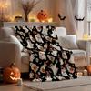 1pc Halloween Cute Ghosts and Pumpkins Pattern Throw Blanket, Cozy Decor for Halloween Party, Perfect Gift for Halloween Lovers