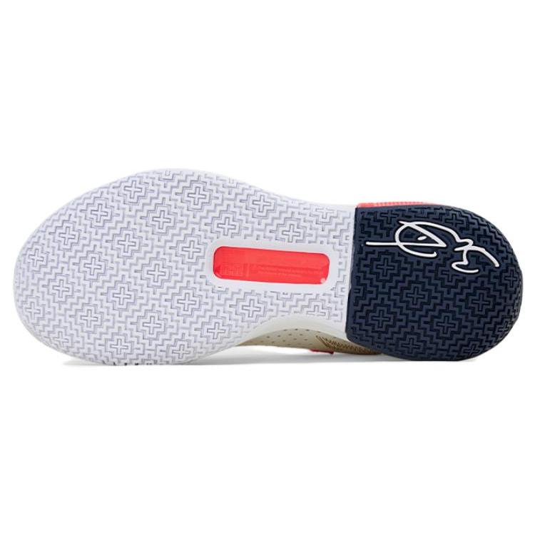 New LINING All City 10 Basketball Shoes Men Low Top White/Red/Blue ABAS009-24