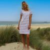 Lazy Jacks Womens/Ladies Striped T-Shirt Dress