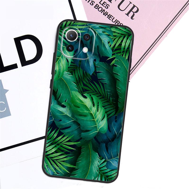 

Чехол-листок тропического зеленого растения для Xiaomi 17 Ultra 14 15 13T 14T 15T Pro POCO F8 Ultra X3 X5 X6 F5 F6 F7 X7 Pro Xiaomi 15 Pro