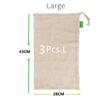Reusable Cotton Mesh Produce Bags for Vegetable Fruit Food Kitchen Washable Grid Storage Bag Eco String bag Kitchen Organizer