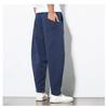 Shang Loose Trousers Men's Plus Fat Plus Size Cotton and Linen Casual Pants Chinese Style Harem Pants Foreign Trade