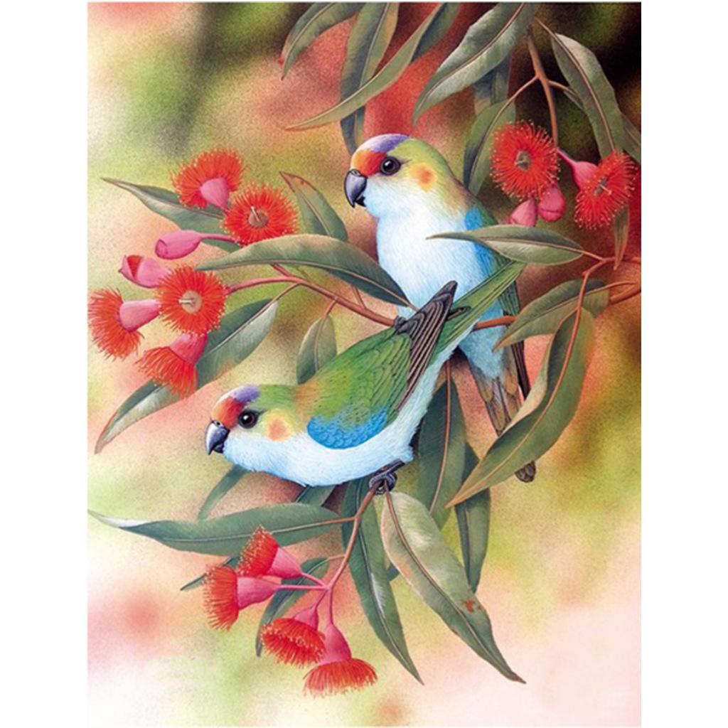 Bird Art 5D Full Drill Diamond Painting Cross Stitch Embroidery Decor Kits 30*30 Bird Art 5D Full Drill Diamond Painting Cross Stitch Embroidery Decor Kits 30*30