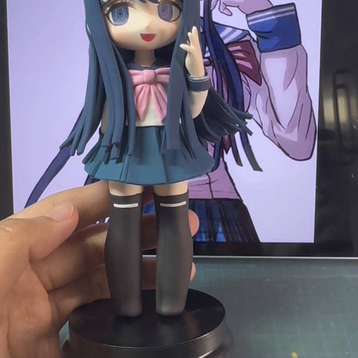 Anime Danganronpa Maizono Sayaka Cosplay Cartoon Handmade Figurine Figures Model Models Kit Garage Kits Girl Statue Fans Gift 12cm