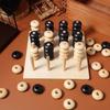 Wooden Board Game 1 Set Logical Training Toy Brain Teaser Toys 3D Four In a Row Game Table Games Brain Teaser Chess Puzzle for Desktop Aldult