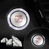 Crystal Rhinestone Car Engine Start Stop Decoration Ring, Bling Car Interior Accessories, Push to Start Button Cover Sticker