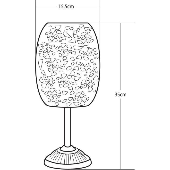 Lanterne solaire - GALIX - G2003 - Métal cuivré - LED blanche 10 lumens - H35 cm