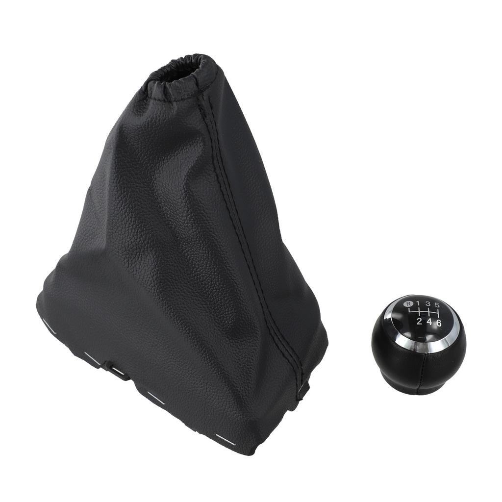 High Performance 6 Speed Leather Gear Shift Knob and Dust Cover for Toyota Cars
