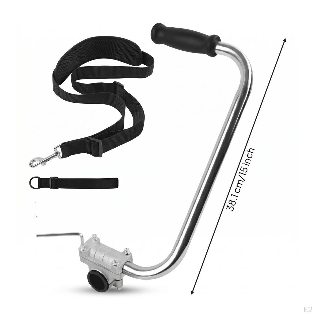 String Trimmer Handle with Clamp Adjustable Grass Auxiliary Ergonomic for