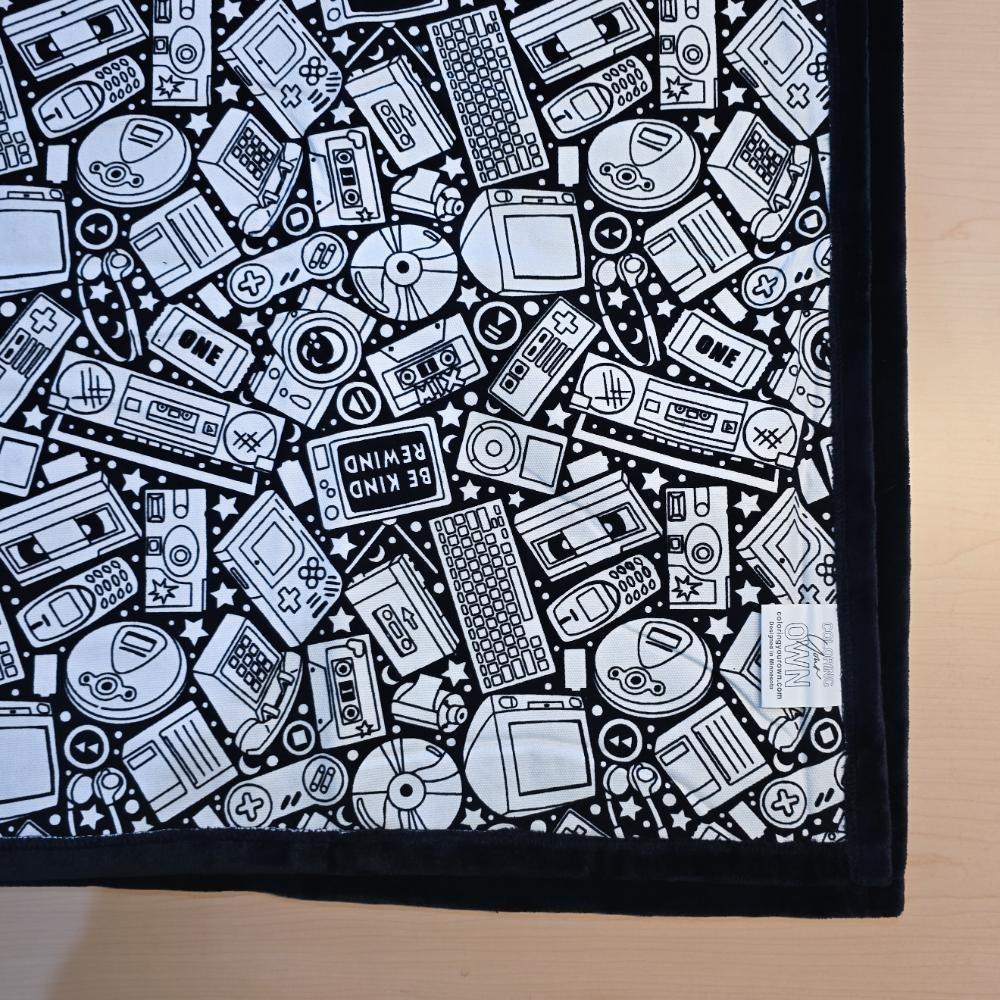 12/24 Barevných Fixů DIY Omalovánka Strojově Praný Materiál Barevná Přikrývka Kreativní Design Namaluj si vlastní přikrývku