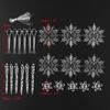 24pcs Acrylic Christmas Tree Hanging Ornament DIY Christmas Tree Decoration  wedding
