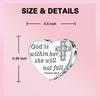 copper God in her heart cross pendant charm fit original bracelet charm beads necklace Diy female jewelry High Quality