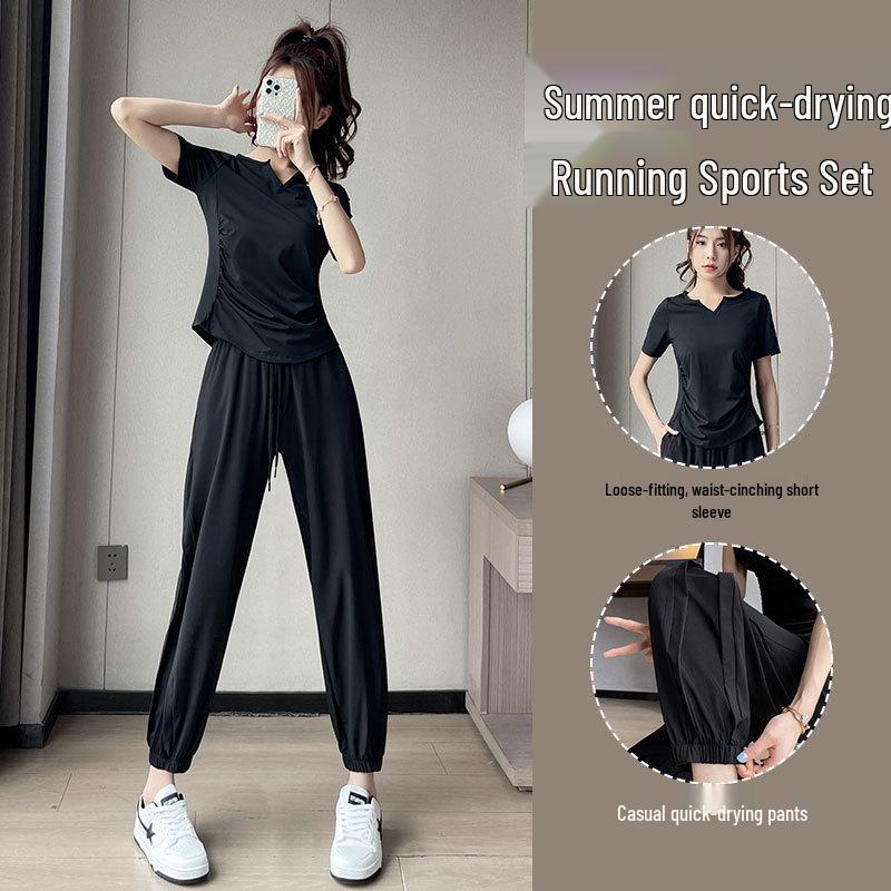 2025 Damen Schnelltrocknendes Sportbekleidungsset: Sommer Wander- & Fitness-Outfit