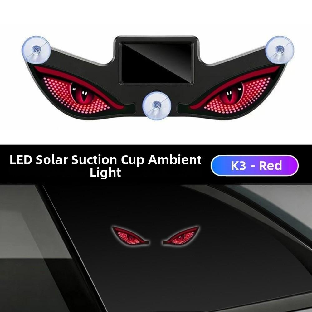 Solar Powered Automotive Ambient Light Suction Cup Mount LED Car Light Car Interior