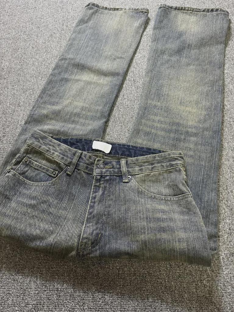 Essentielle Haute Couture Bootcut Distressed Bambus-Baumwoll Schlagjeans