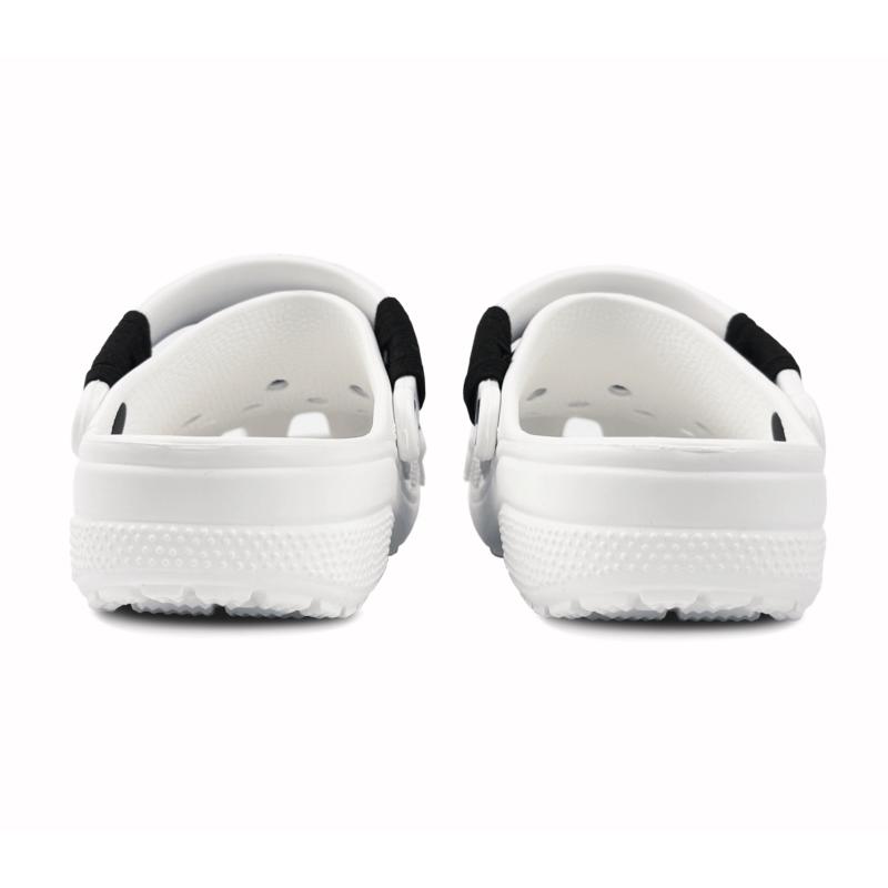 Crocs Classic Clog Black & White Straps Minimalist Outdoor Trend Fashion Versatile High Street Hole Shoes Unisex Black & White