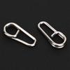 50PCS Powerful Oval Stainless Steel Fishing Clips Snaps Connector Interlock Accessories