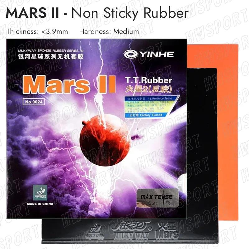 

YINHE MARS 2 резиновый антилипкий резиновый лист для пинг-понга Max Tense с губкой для бэкхенда Black Mid