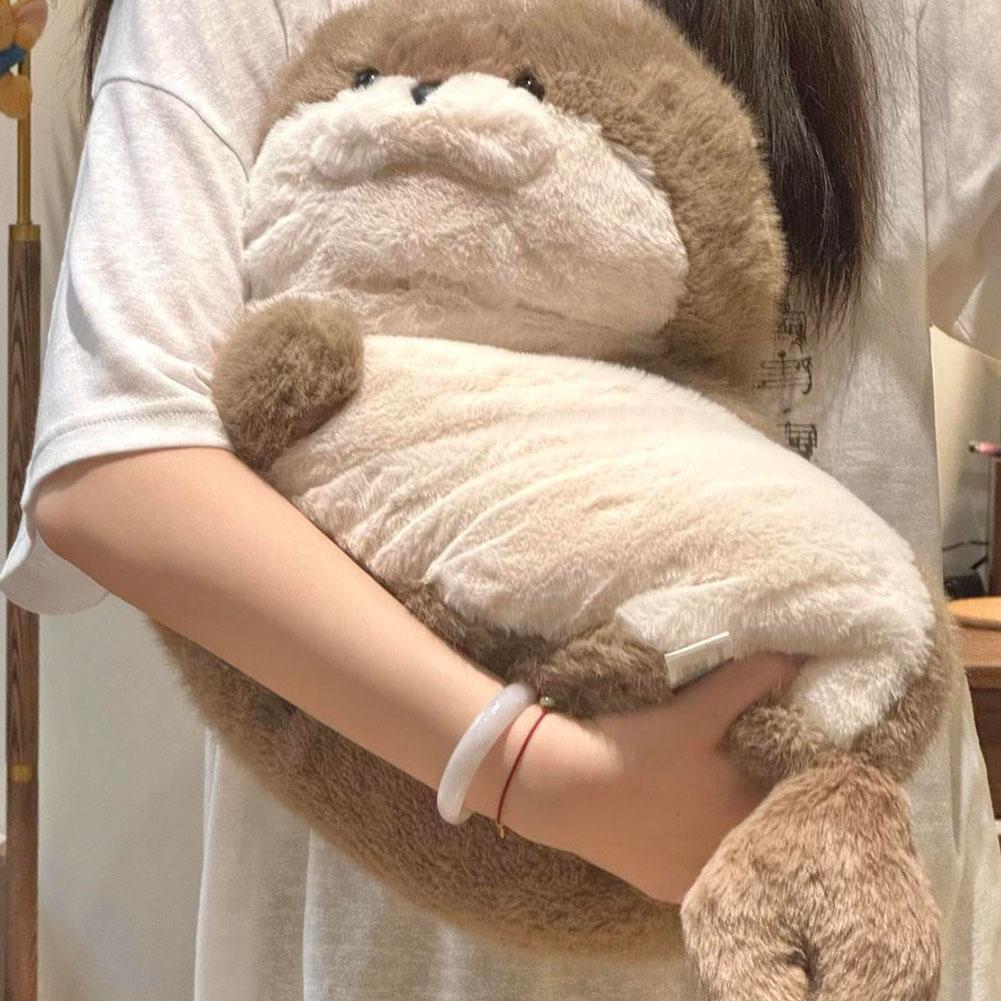Kawaii Cartoon Sea Creature Sea Otter Plush Doll Pillow Blue Seal Sea Otter Stuffed Animal Marine Life Sea Otter Soft Doll