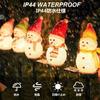 HY-MS Christmas Snowman Light Solar Garden Light, Outdoor Waterproof Christmas Decoration with LED Lights for Atmosphere, Automatic Turn-On, Garden