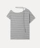 MIXXO Striped Tie Short Sleeve T-Shirt_Miwhwg40Ss