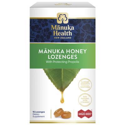 Manuka Health New Zealand Manuka Honey Protecting Propolis MGO 400+ Vitamin C Lozenges 15 Pcs 1 Pcs