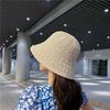 New Sunscreen Visor Hat Women's Summer Hollow Breathable Sun Hat Japanese Sweet Small Brim Show Face Small Straw Hat Wholesale