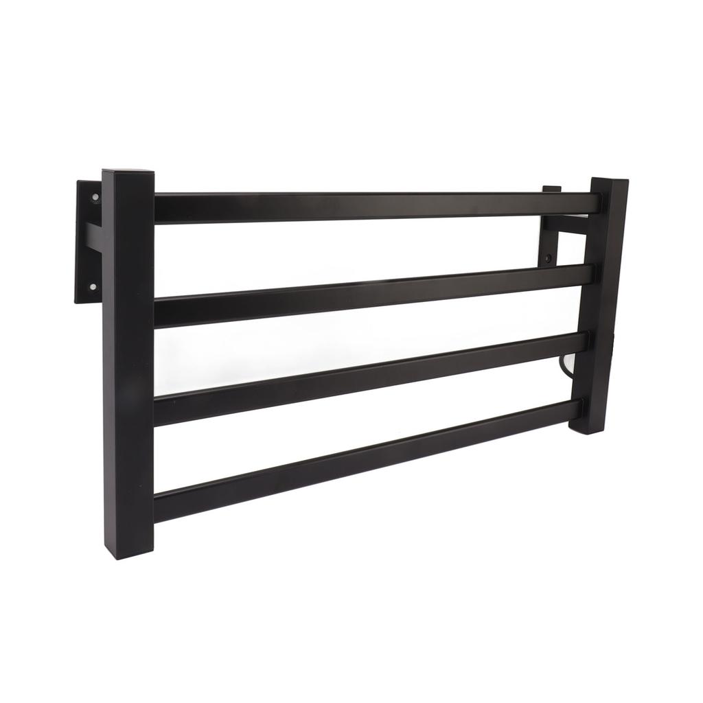 Thermostatic Towel Shelf Wall Mounting Electric Heating Drying Towel Rack for Home Bathroom UK Plug