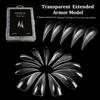 140Pcs/Box Curved Stiletto 3D Eagle Claw Nail Dual Forms For Poly Nail Gel Extension Of Hawk Sculptural Nails Full Cover Molds