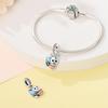 Creative Copper Metal Colorful Cute Bee Charm Bead Component Compatible With Bracelet High Quality Fine Jewelry Women's Outing Trendy Fashion High