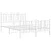 VidaXL Metal Bed Frames with Headboard/Footboard, Slat Base, Adult Bed, Double Bedroom Bed 376389