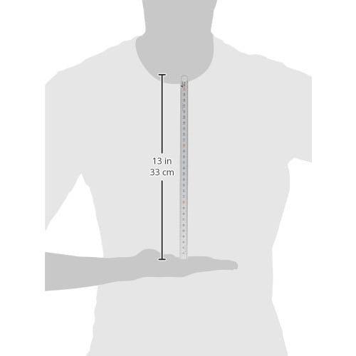 Shinwa Sokutei Narrow Ruler, Silver, 30cm, 13250