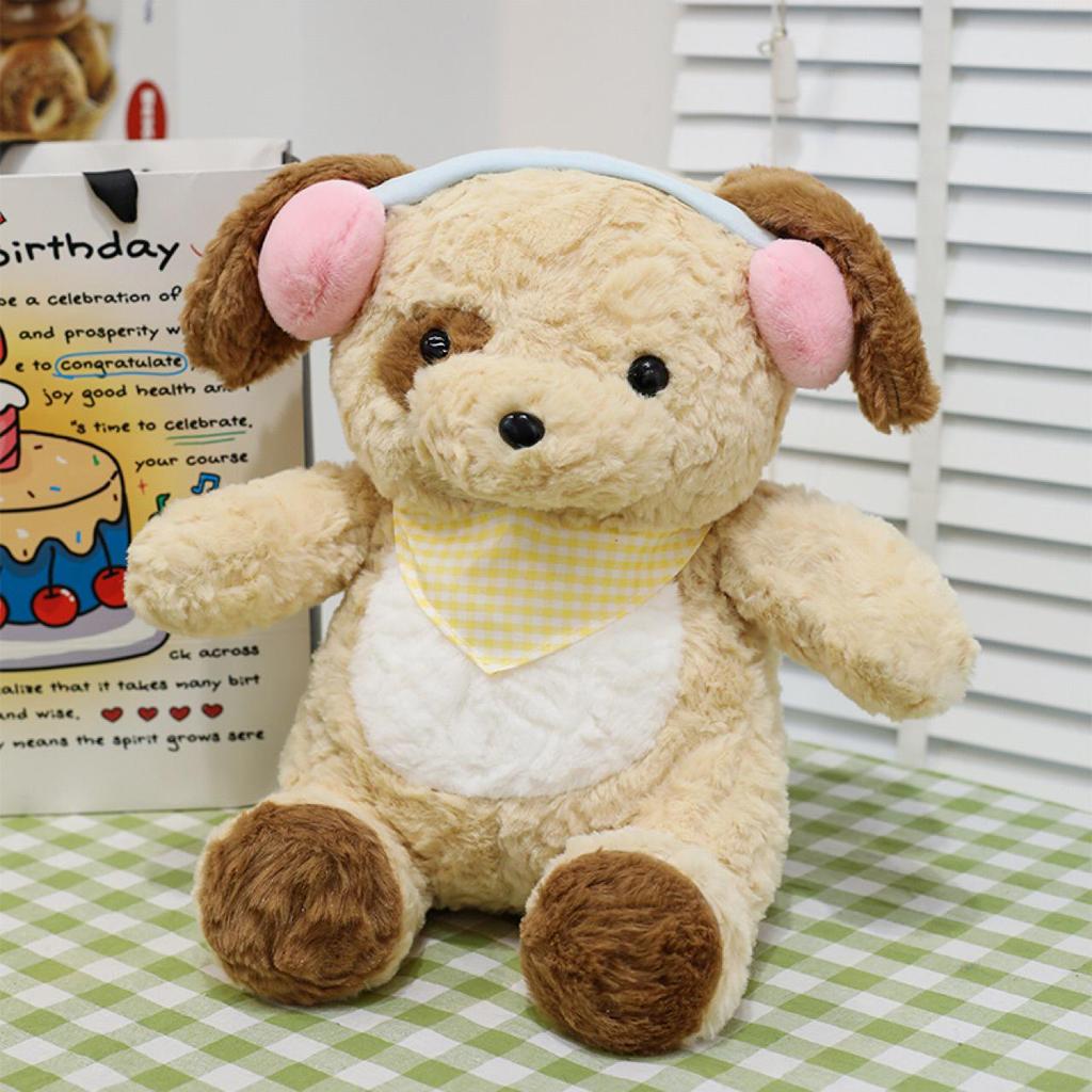 Super Cute Puppy Earphone Plush Doll - Perfect Gift for Kids and Girls