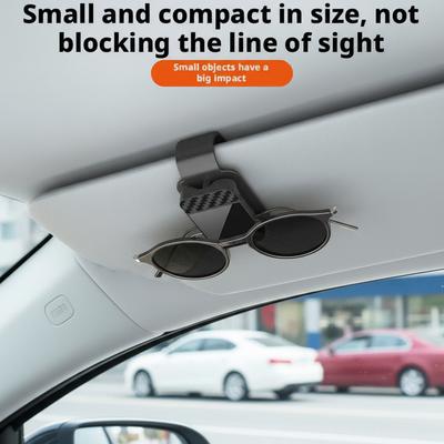 Car Sun Visor Glasses Case Holder Sunglasses Clip Ticket Card Clip Multifunction Portable Clip Auto Interior Accessories