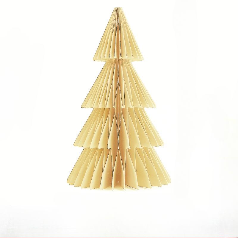 2 piezas Árbol de Navidad de Papel Árbol de Navidad de Panal Árbol de Navidad 3D Centro de Mesa de Panal Navideño Decoraciones para Fiesta de Navidad Árboles de Papel