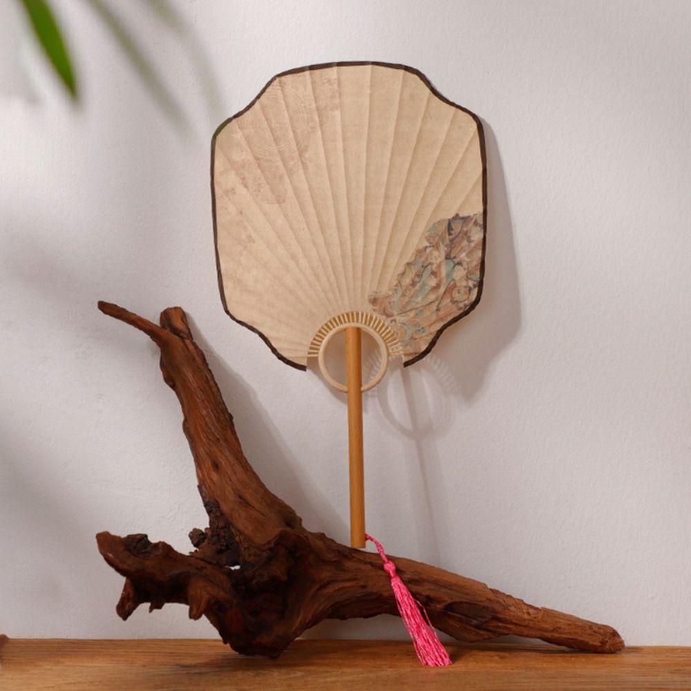 DIY Calligraphy Vintage  Group Fan Elegant Design Hand Fan Xuan Paper Fan  Home Decoration