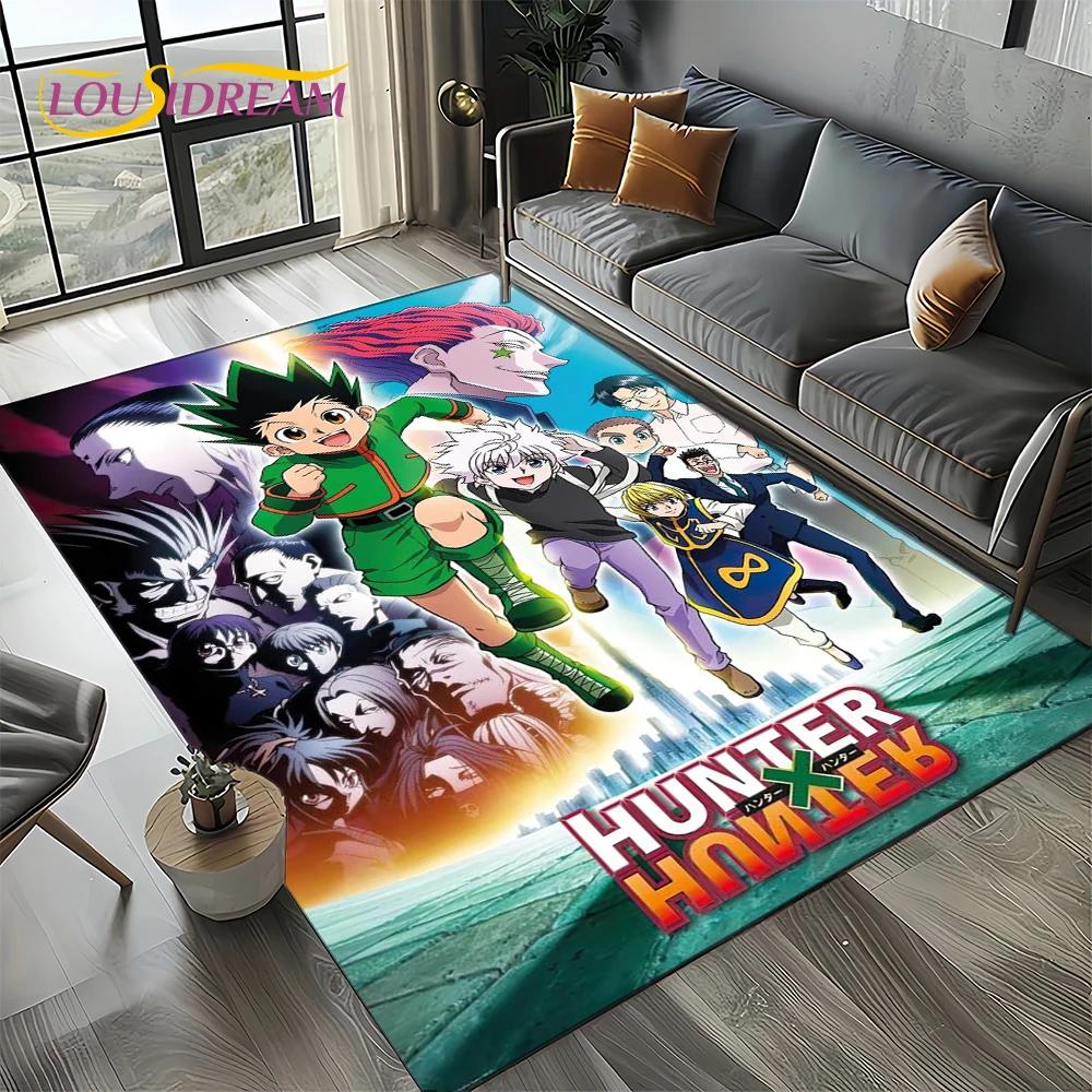 HxH Anime Hunter×Hunter Kreslený Koberec do Ložnice Obývacího Pokoj Domácí Dekorace na Pohovku, Dětská Velká Podlahová Rohožka Dárek