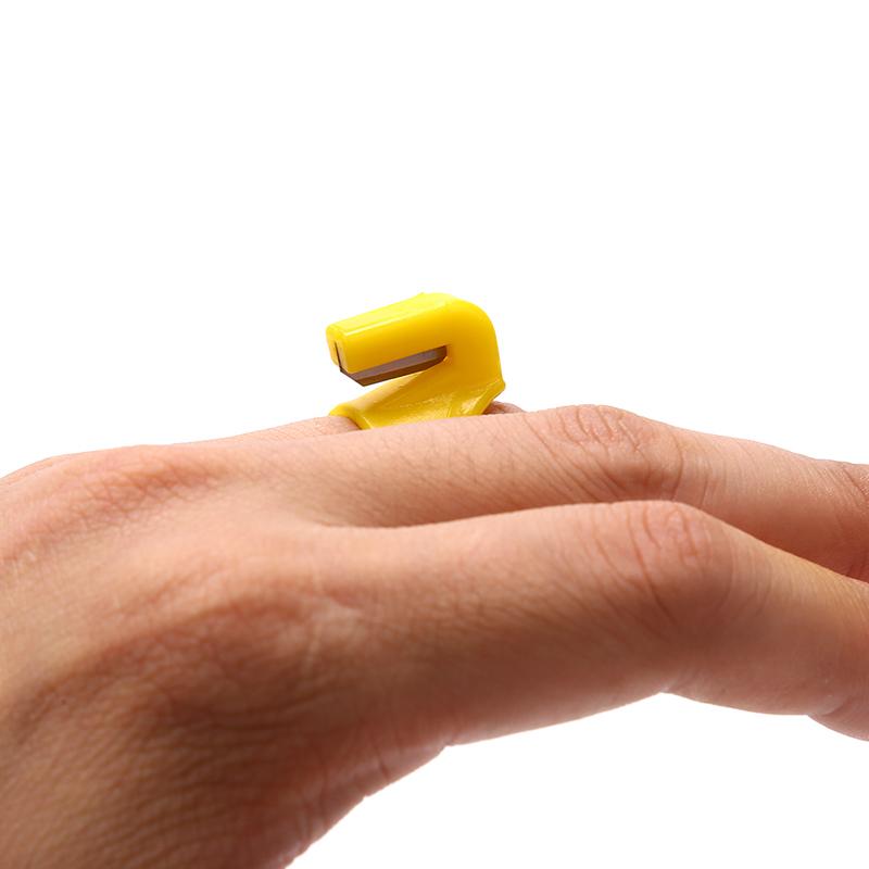 Kunststoff-Fingerhut, Nähring, Fadenschneider, Fingermesser, Nähen, Basteln, DIY-Werkzeug