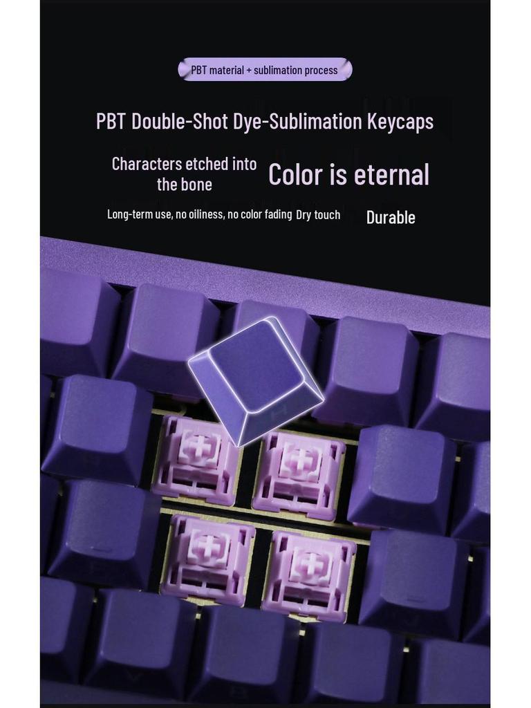 Aluminum RGB 65% Mechanical Keyboard: Bluetooth, Wired & Wireless, Three-Mode, Gasket Structure