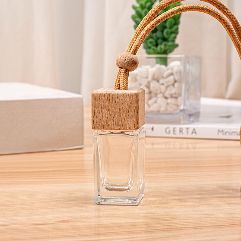 

1PC Square Cap Empty Essential Oil Bottle for Car Air Freshener Perfume Pendant Ornament Fragrance Diffuser коричневый