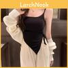 Basic Dress Womens Summer Offshoulder Tank Top With Tie Design For Casual Wear
