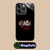Custodia per Telefono Yozakura Family per iPhone 16 15 14 13 12 11 Pro Max Plus Mini MagSafe Vetro Stampa a Colori Cover Smartphone